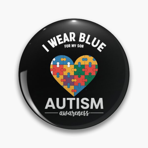 Item preview, I Wear Blue For my son Autism Awareness men women kids mom, autism awareness month designed and sold by BLZART.