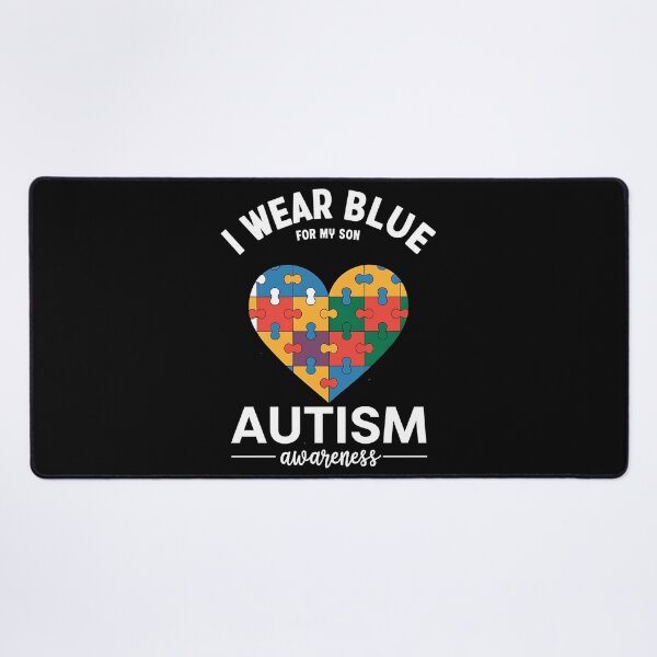 Item preview, I Wear Blue For my son Autism Awareness men women kids mom, autism awareness month designed and sold by BLZART.
