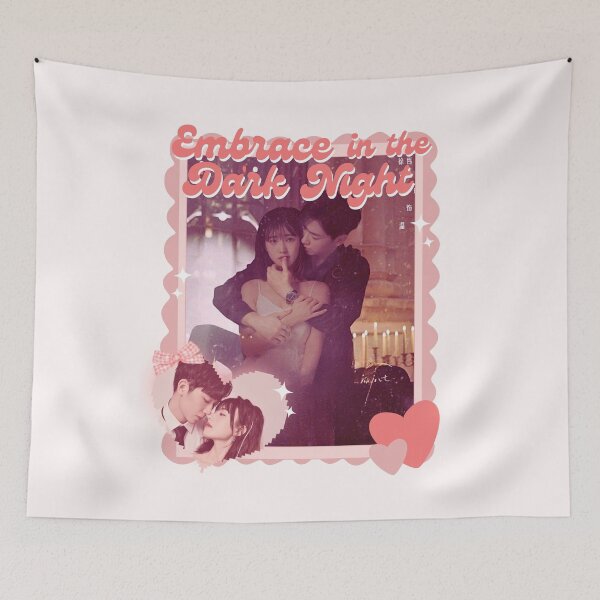 Item preview, Embrace in the Dark Night (2024) Chinese Drama Actor Pink Collage Scrapbook Collage Cozy Y2K designed and sold by HELL0WBELLO.