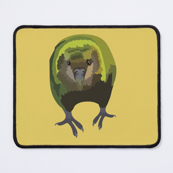 Item preview, K is for Kakapo ,Kakapo – Rare Flightless Parrot from New Zealand Wildlife Art designed and sold by PrettylittlepastelUk.