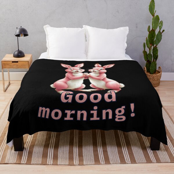 Item preview, Good Morning Spring Pink Bunny  designed and sold by Design_Your_Day.