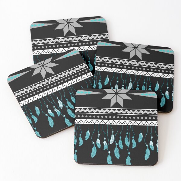 Item preview, Lakota star and feather pattern designed and sold by Savvysioux.