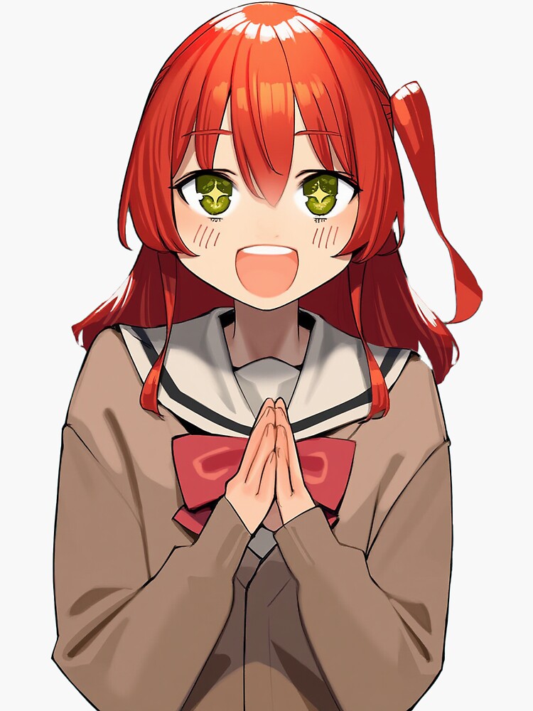 Aperçu 3 sur 3. Sticker avec l'œuvre Autocollant Kita Ikuyo créée et vendue par komi-exe.