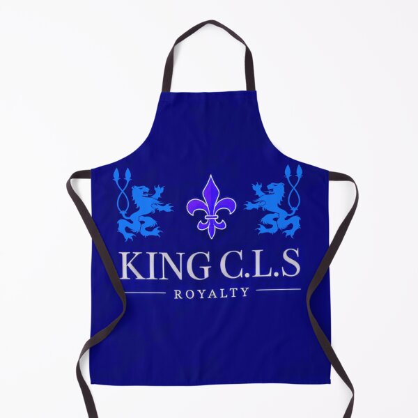 Item preview, King C.L.S Royalty Double Lion Fleur De Lis | Royal Blue | Cool Blue | Silver designed and sold by Kingcls.
