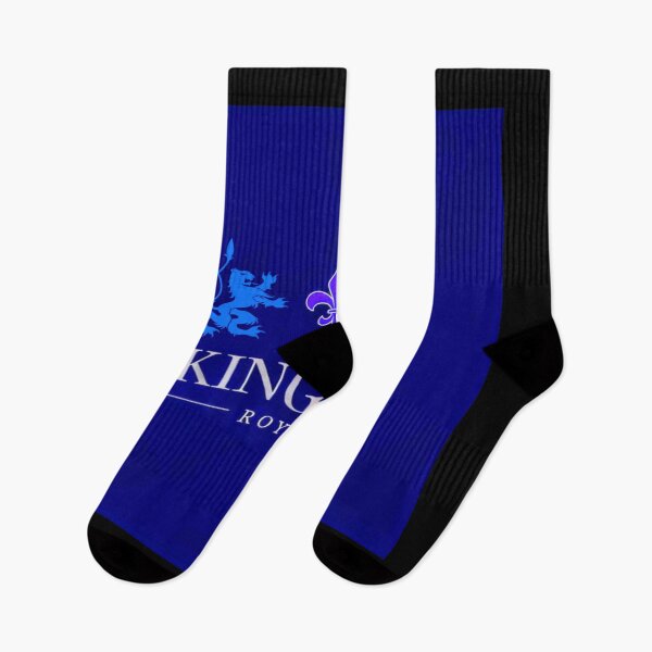Item preview, King C.L.S Royalty Double Lion Fleur De Lis | Royal Blue | Cool Blue | Silver designed and sold by Kingcls.