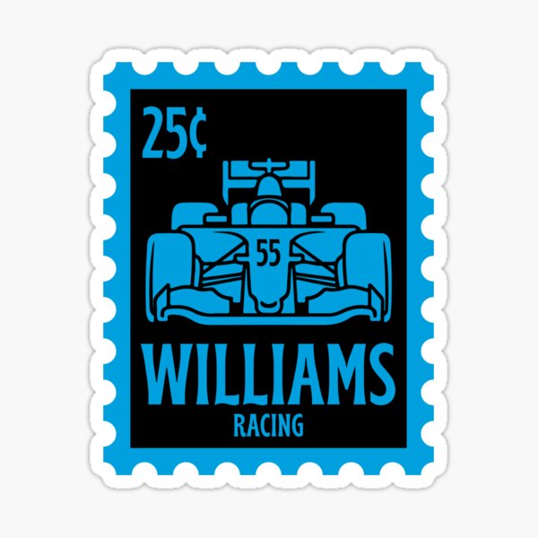 Vista previa del artículo con la obra «Sello de F1 de Sainz Williams Racing», diseñado y vendido por AquaCultured.