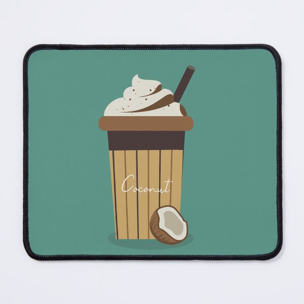 Item preview,  Flat Design with Coconut Milkshake designed and sold by AlginaPugachova.
