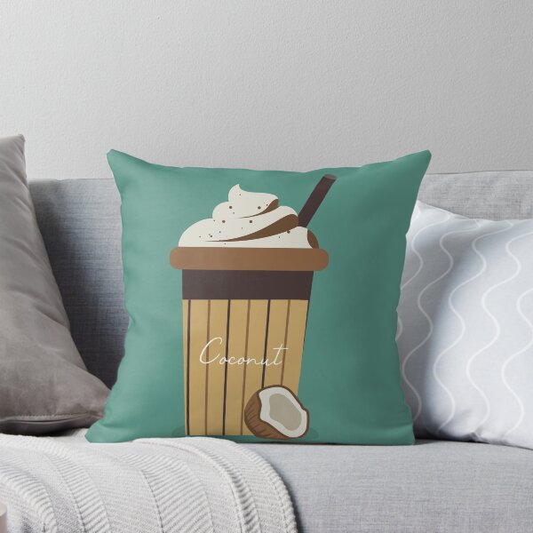 Item preview,  Flat Design with Coconut Milkshake designed and sold by AlginaPugachova.