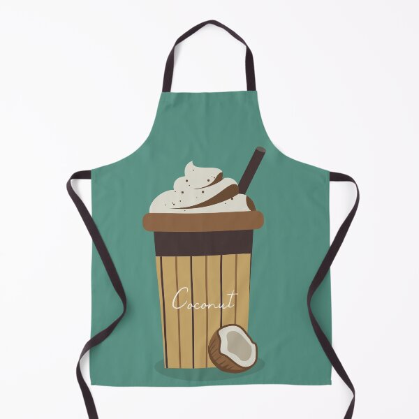 Item preview, Flat Design with Coconut Milkshake designed and sold by AlginaPugachova.