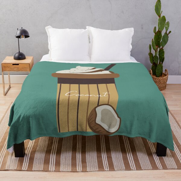 Item preview, Flat Design with Coconut Milkshake designed and sold by AlginaPugachova.
