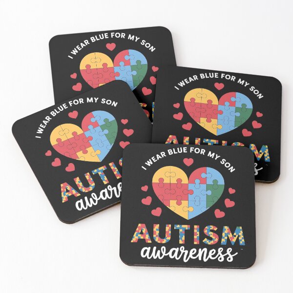 Item preview, I Wear Blue For my son Autism Awareness men women kids mom, autism awareness month designed and sold by BLZART.