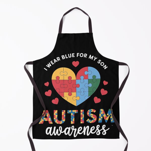 Item preview, I Wear Blue For my son Autism Awareness men women kids mom, autism awareness month designed and sold by BLZART.