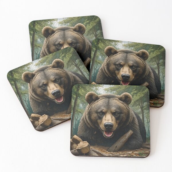 Item preview, Deep Woods Bear designed and sold by Stardust✨️Art.