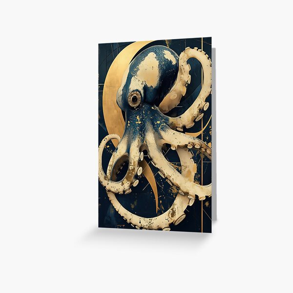 Item preview, Elegant Great Golden Octopus designed and sold by Polygonist.