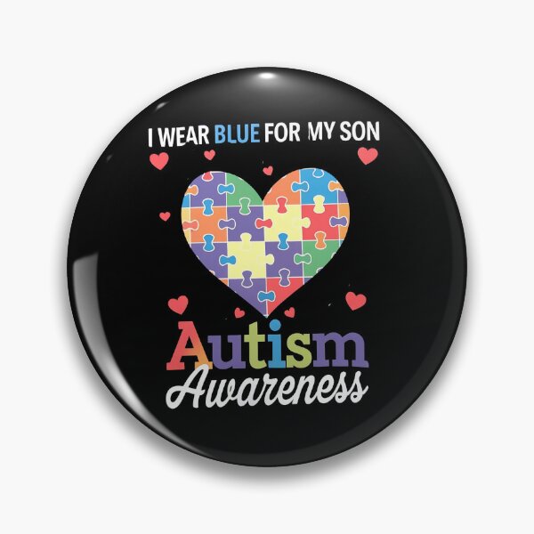 Item preview, I Wear Blue For my son Autism Awareness men women kids mom, autism awareness month designed and sold by BLZART.