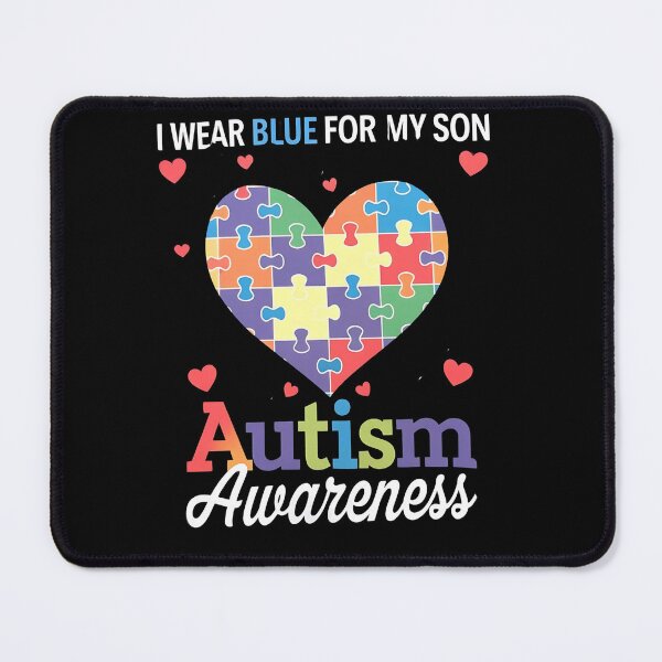 Item preview, I Wear Blue For my son Autism Awareness men women kids mom, autism awareness month designed and sold by BLZART.