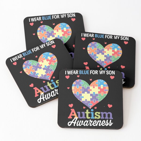 Item preview, I Wear Blue For my son Autism Awareness men women kids mom, autism awareness month designed and sold by BLZART.