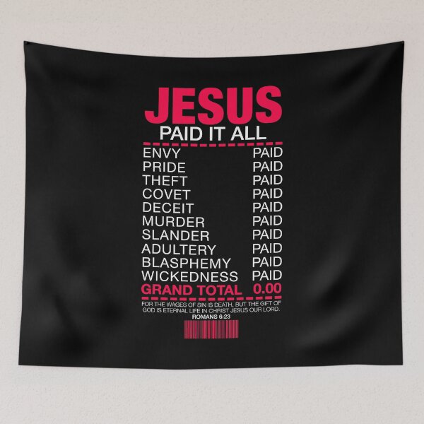 Item preview, Jesus Paid It All designed and sold by plushism.