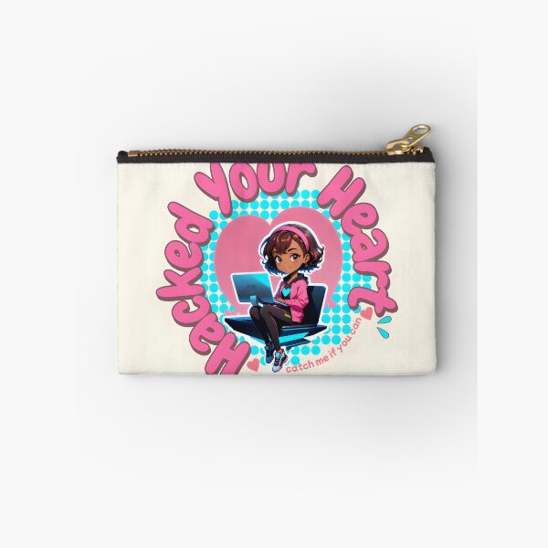 Item preview, Hacked Your Heart – Cute Cyberpunk Hacker Girl Aesthetic T-Shirt designed and sold by HoneyNutCrisis.