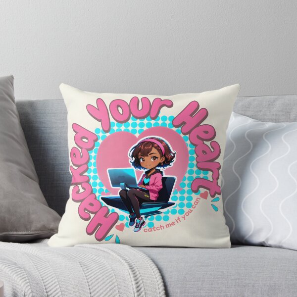 Item preview, Hacked Your Heart – Cute Cyberpunk Hacker Girl Aesthetic T-Shirt designed and sold by HoneyNutCrisis.
