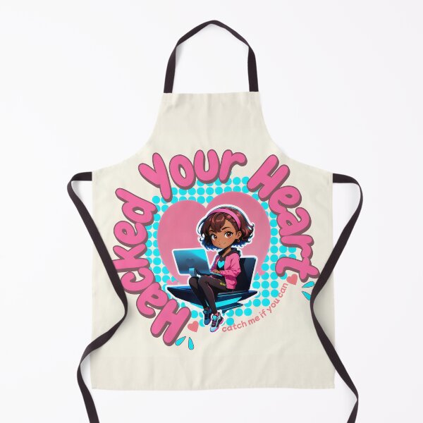 Item preview, Hacked Your Heart – Cute Cyberpunk Hacker Girl Aesthetic T-Shirt designed and sold by HoneyNutCrisis.