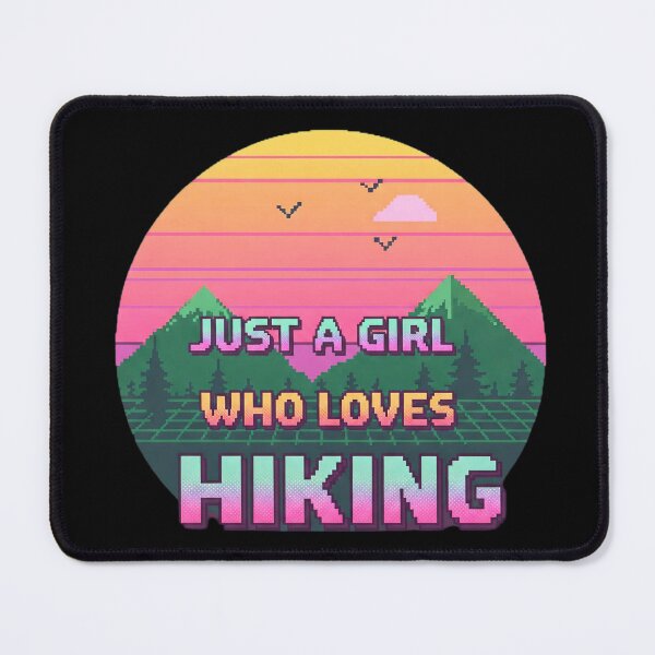 Item preview, Just a Girl Who Loves Hiking | Inspirational and Adventure-Themed Graphic designed and sold by Tw1nsAIArt.