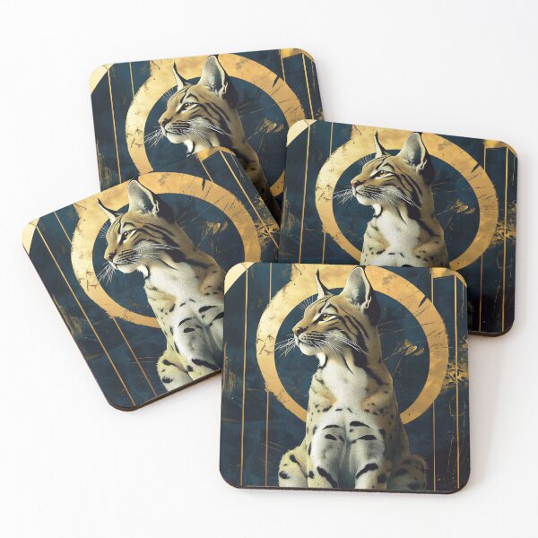 Item preview, Elegant Great Golden Lynx designed and sold by Earth Celebration Designs.