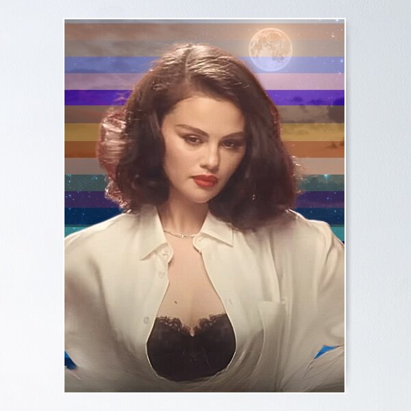Artikel-Vorschau von Selena Gomez Gestreiftes Poster, designt und verkauft von sec_idiot.