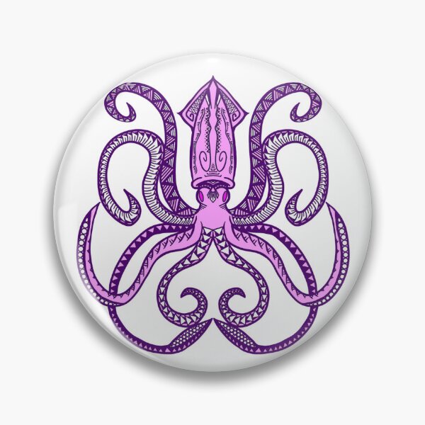 Item preview, Pink and Purple Tribal Giant Squid designed and sold by Steeb757.