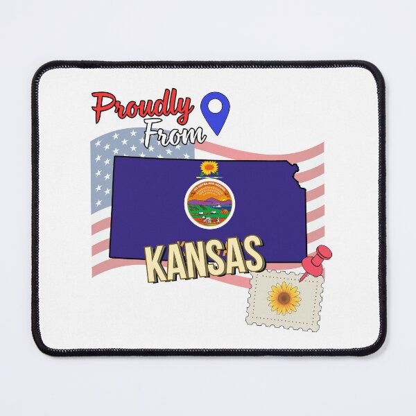 Item preview, Proudly from Kansas - USA state design designed and sold by PHRASEandSTYLE.