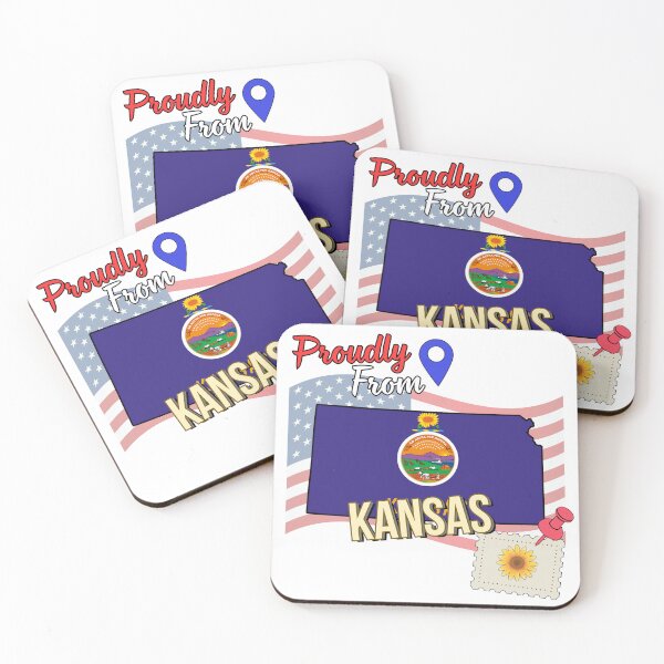 Item preview, Proudly from Kansas - USA state design designed and sold by PHRASEandSTYLE.