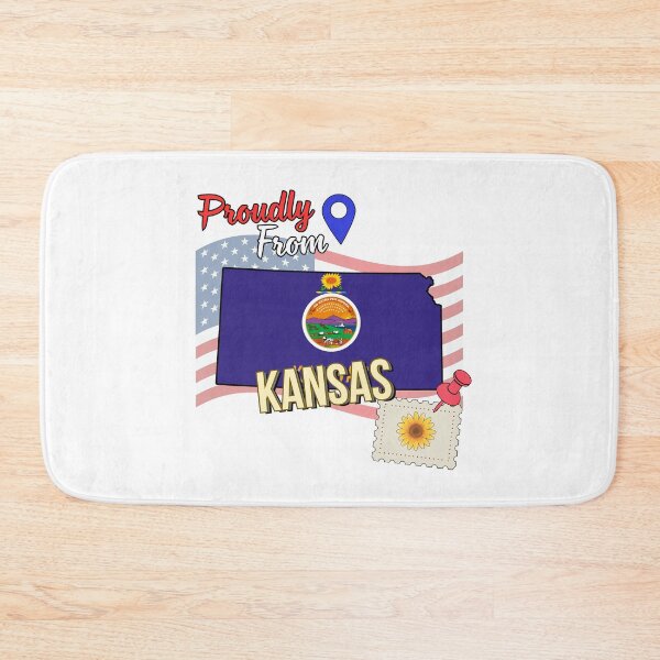 Item preview, Proudly from Kansas - USA state design designed and sold by PHRASEandSTYLE.