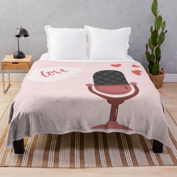 Item preview, Love Illustration with Retro Microphone	 designed and sold by AlginaPugachova.
