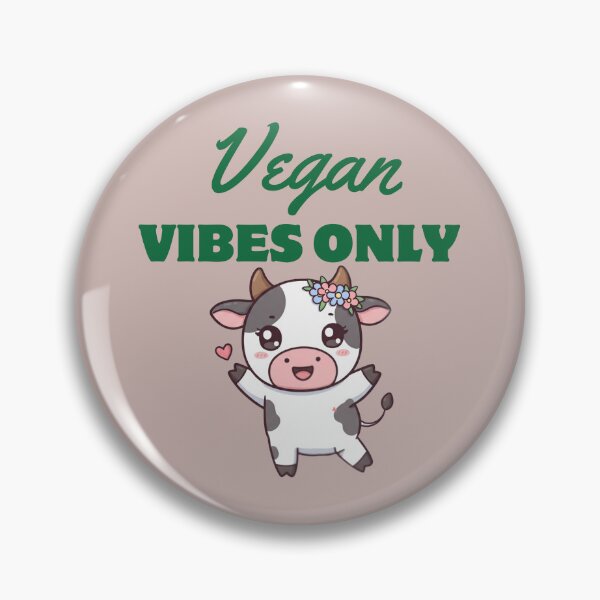 Item preview, Vegan Vibes Only Cow designed and sold by StilePazzia.