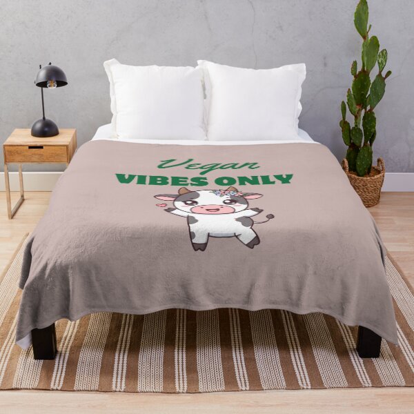Item preview, Vegan Vibes Only Cow designed and sold by StilePazzia.
