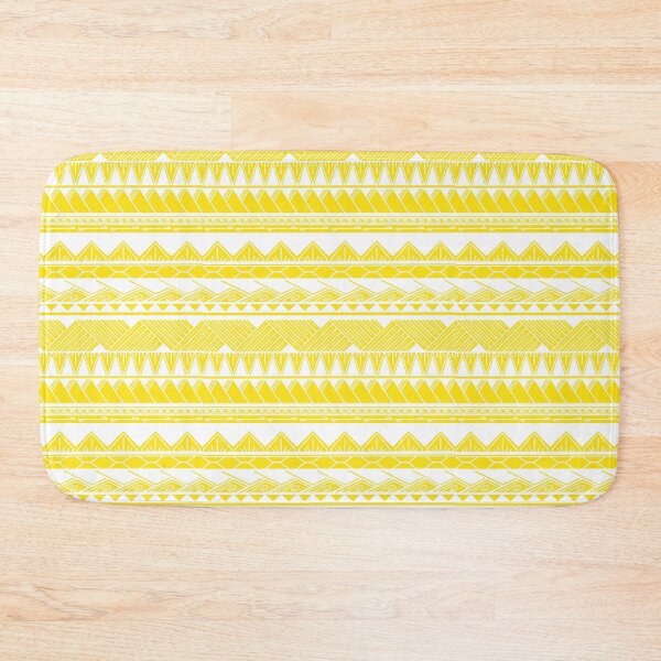 Item preview, White and Light Yellow Tribal Pattern designed and sold by Steeb757.
