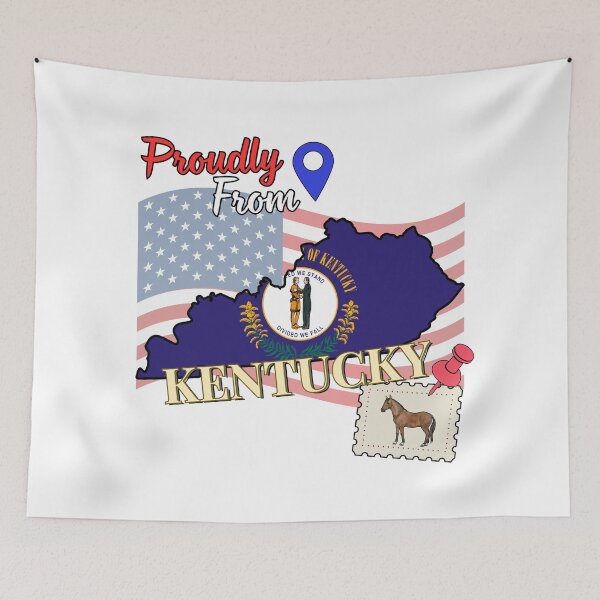 Item preview, Proudly from Kentucky - USA state design designed and sold by PHRASEandSTYLE.