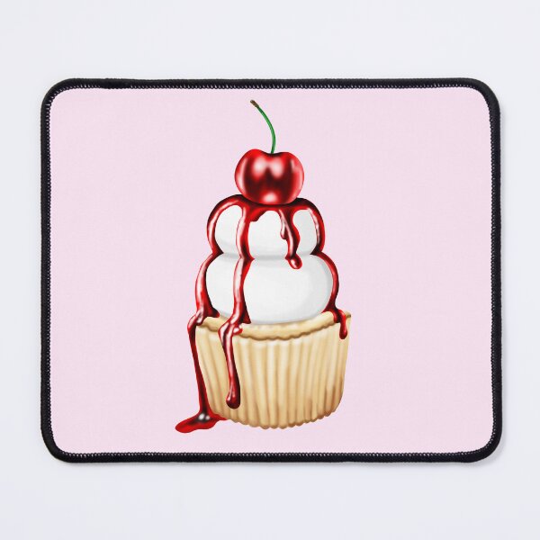 Item preview, A sweet cupcake with a cherry and cherry sauce designed and sold by katecheerycake.