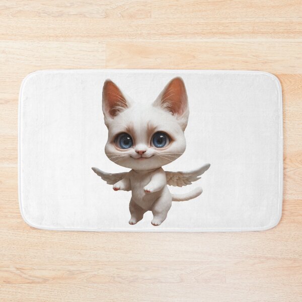 Item preview, Adorable Angel Cat – Floating Winged Kitten designed and sold by GeminiDaydreamer.