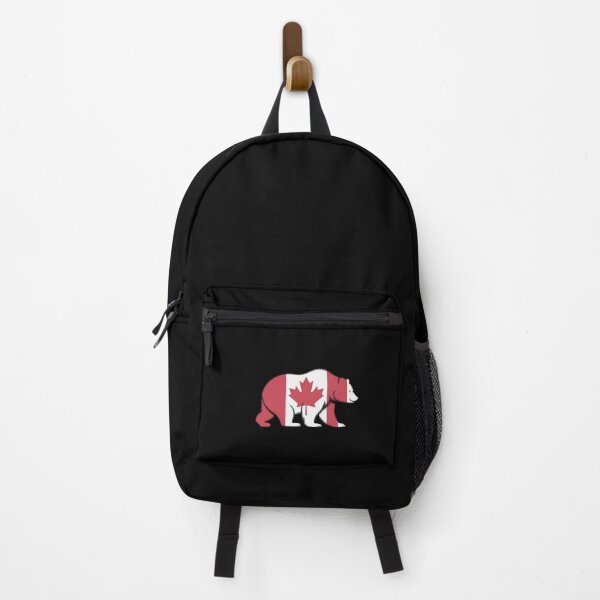 Item preview, Maple Leaf Patriotic Grizzly Bear Canada Flag - Elbows up designed and sold by Smix Pixels.