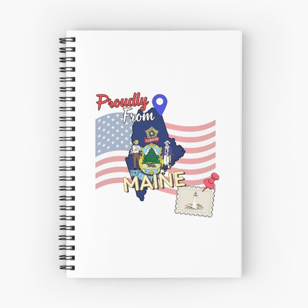 Item preview, Proudly from Maine - USA state design designed and sold by PHRASEandSTYLE.