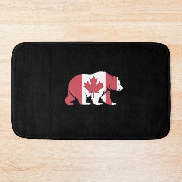 Item preview,  Maple Leaf Patriotic Grizzly Bear Canada Flag - Elbows up  designed and sold by Smix Pixels.
