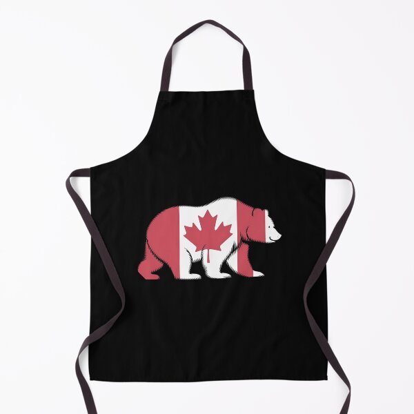 Item preview,  Maple Leaf Patriotic Grizzly Bear Canada Flag - Elbows up  designed and sold by Smix Pixels.