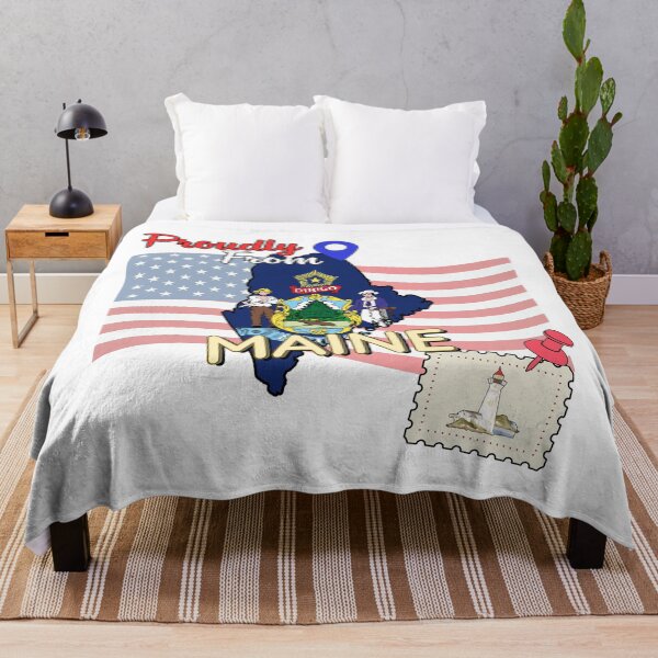 Item preview, Proudly from Maine - USA state design designed and sold by PHRASEandSTYLE.