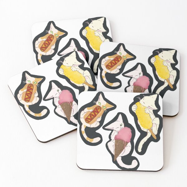 Item preview, Cats Gobbling (separate) designed and sold by Sikarii.