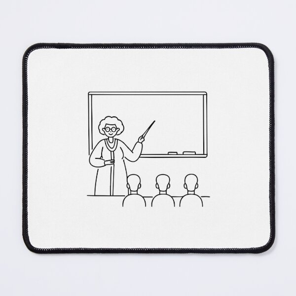 Item preview, Professor giving a lecture at a podium, with students taking notes designed and sold by rasagamastore.