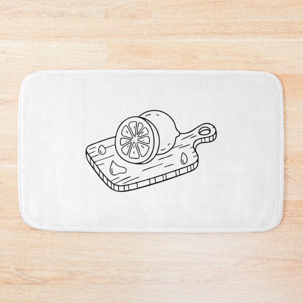 Item preview, Sliced lemon resting on a cutting board with juice droplets nearby designed and sold by rasagamastore.