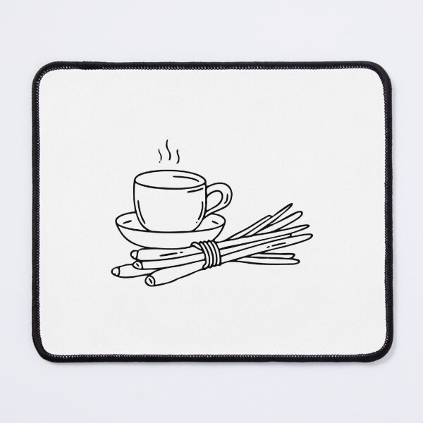 Item preview, Bundle of fresh lemongrass stalks tied with twine, placed beside a teacup designed and sold by rasagamastore.