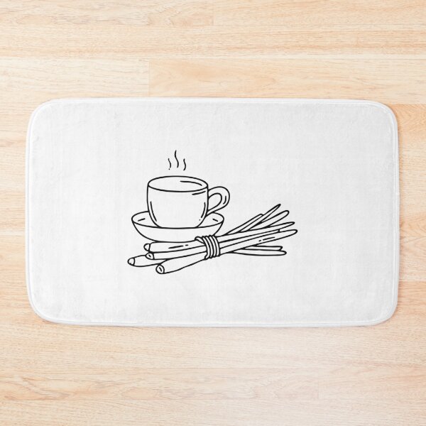 Item preview, Bundle of fresh lemongrass stalks tied with twine, placed beside a teacup designed and sold by rasagamastore.