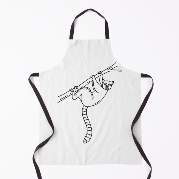 Item preview, Lemur hanging from a tree branch by its long tail, curiously looking around designed and sold by rasagamastore.